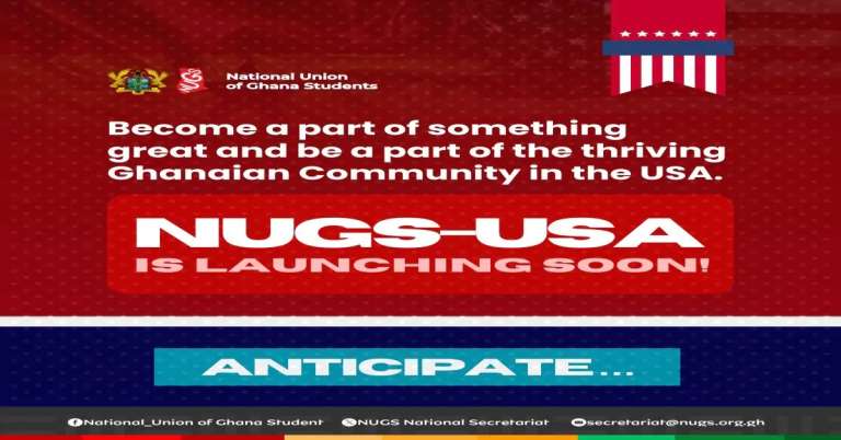 National Union of Ghana Students (NUGS) to Launch USA Chapter