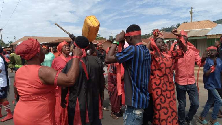 Manso Nyankomase residents protest against alleged military brutalities