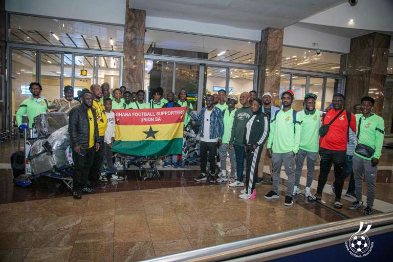 Black Galaxies arrive in South Africa for Bafana Bafana friendly